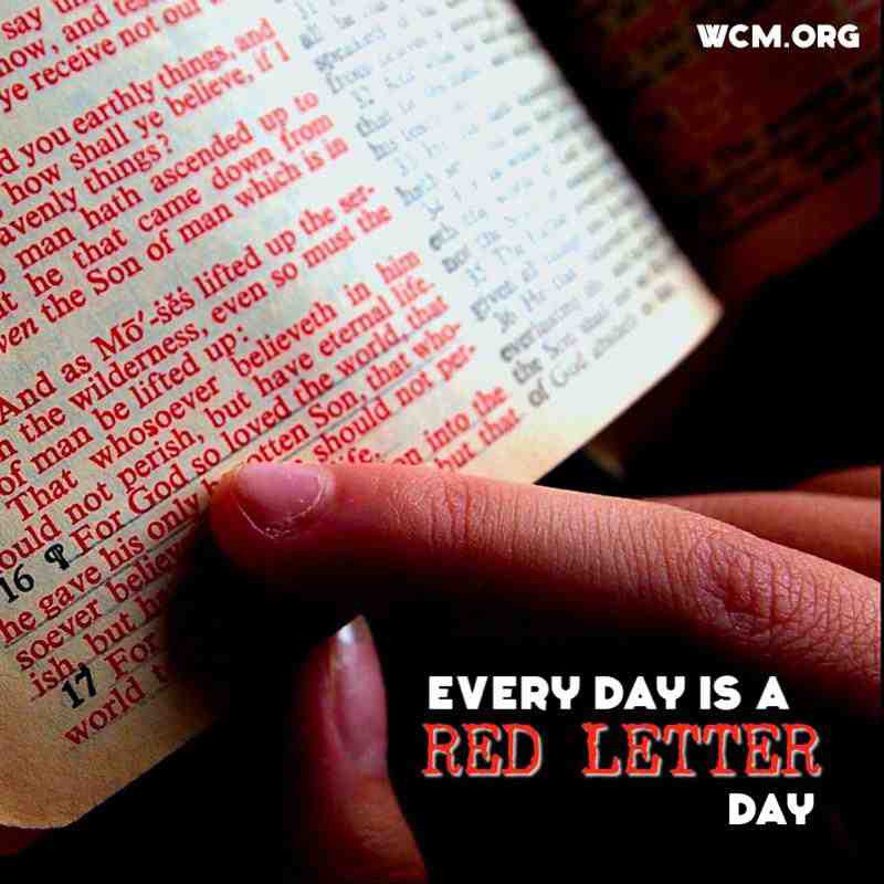 bible every day is red letter day