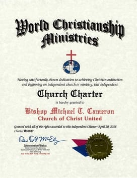 wcm church charter certificate